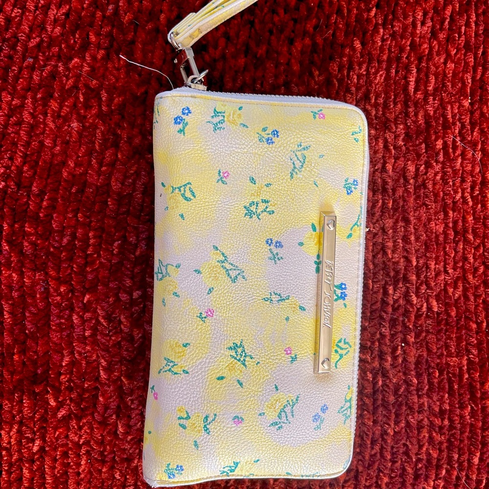 Betsey Johnson Floral Wristlet Wallet
